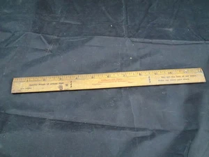 Alte Werbung Lineal Westcott Lineal Co Gilbert & Herr Napoleon Ohio Bauch - Picture 1 of 6