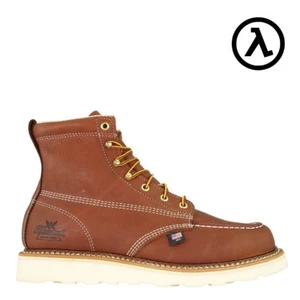 THOROGOOD AMERICAN HERITAGE MOC-TOE WEDGE 6" WORK BOOTS 814-4200 - ALL SIZES - Picture 1 of 6