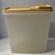 Tupperware #1588-3 20 Cup XL Cereal Keeper  Storage Container Sheer W/Beige Lid