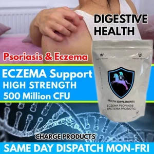 Eczema Psoriasis Probiotic Gut Bacteria Health 180 Tablets - Gut & Skin Health - Picture 1 of 7