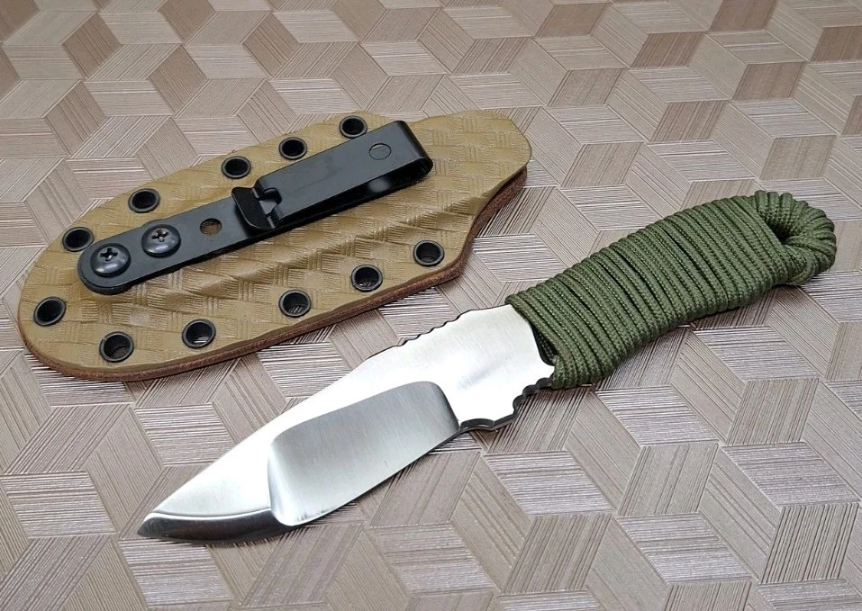 Landau Knives SAOIRSE Knife 3" Chisel Compoud Grind MAGNACUT EDCBlade USA Sheath - Image 1 of 4