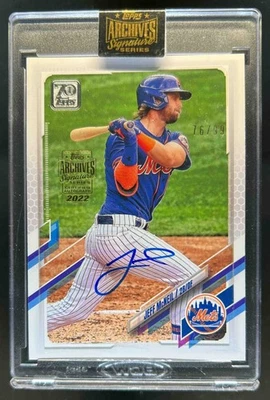 2022 Topps Archives Signature Series Jeff McNeil Autograph Auto #76/99 Mets - Image 1 of 2