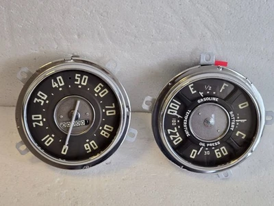 Velocímetro 1947-55 Chevy Truck Gauge Cluster 12V, V8, aceite, temperatura combustible Foto 1 de 4