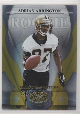 2008 Leaf Certified Materials Mirror Gold /25 Adrian Arrington #151 Rookie RC - Image 1 of 2