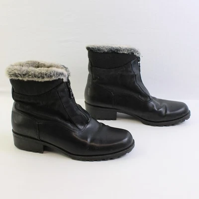 St. John's Bay Faux Leather Ankle Boots 1.5" Heel Women's Size 8M - Image 1 of 4