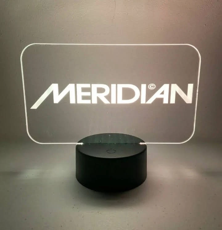 MERIDIAN Ledlight Logo Lampada Hifi Amplificatore  No Marantz Klipsch Technics  - Immagine 1 di 4