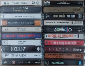 20 x MIXED ARTIST ROCK Cassette Tape Albums ☆Job Lot/Bundle - All Pictured!☆L - Picture 1 of 1