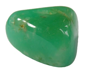 LOVELY GREEN CHRYSOPRASE TUMBLESTONE  2.2 x 1.9  cms 8.39  gms #10 - Picture 1 of 4