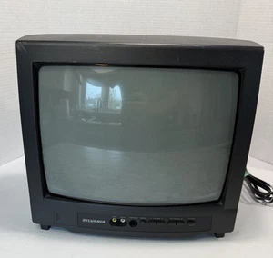 Retro Sylvania 13" CRT VIDEO GAMING TV 6413TE WORKS GREAT! - Picture 1 of 11