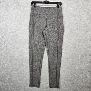 The North Face Women’s Dark Gray Side Pockets Crop Workout Gym Leggings Size L - Picture 1 of 8