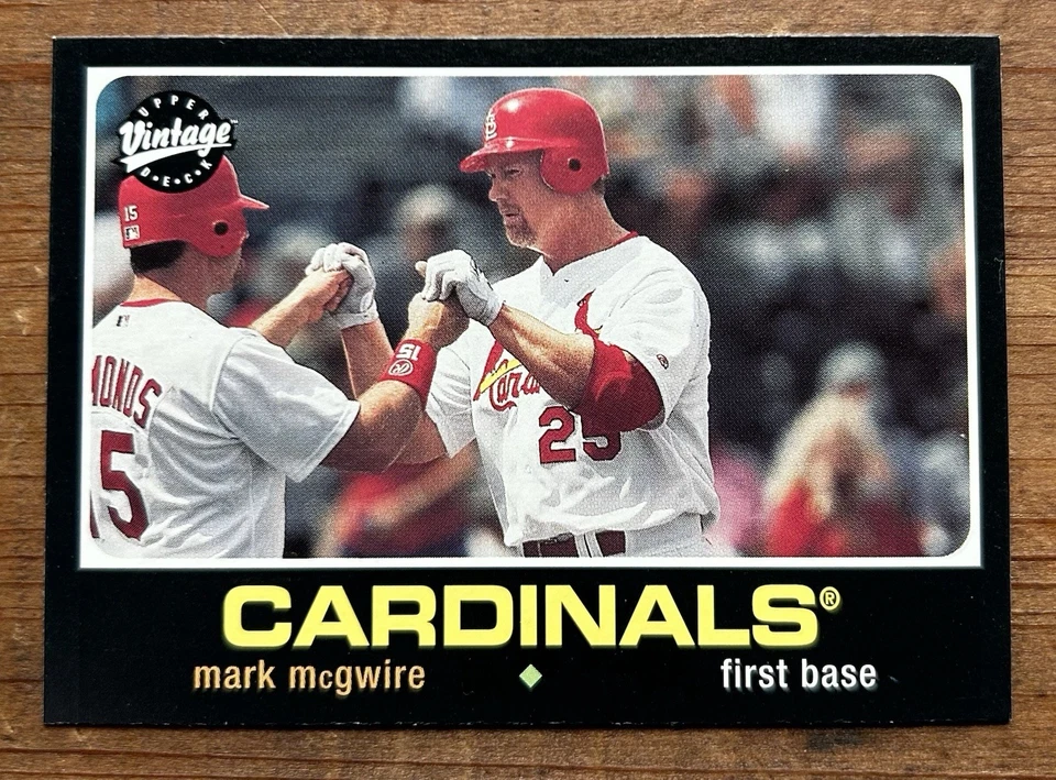 Mark McGwire 2002 Upper Deck Vintage #154 St. Louis Cardinals A’s MLB - Image 1 of 2
