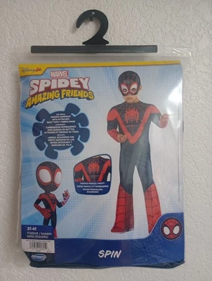 MILES MORALES Spin Spidey & His Amazing Friends Toddler Halloween Costume 3T-4T - Image 1 of 2