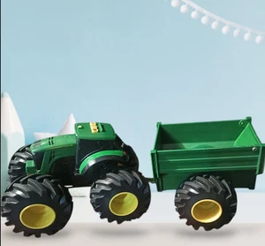 Tomy John Deere Monster Treads 8" Tractor with Wagon Lights and Sounds Brand New - Picture 1 of 1