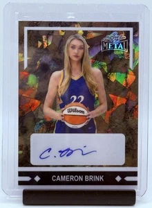CAMERON BRINK Chispas 2024 Hoja Colectivo Estrellas Doradas Cristal Dorado AUTO 2/2 - Imagen 1 de 2