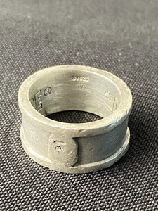 Anillo De Colección A Bathing Ape Bape MGD-10115 Plata Esterlina 925 Raro 2006 Talla 8 - Imagen 1 de 11
