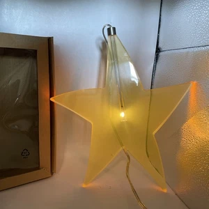 Ikea Glansa Hanging Clear Glass Acrylic Star 11" Indoor Light Lamp Pendant - Picture 1 of 9