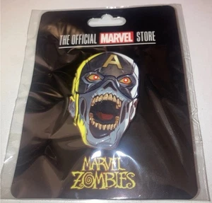 CAPTAIN AMERICA MARVEL ZOMBIES GIANT PIN NYCC 2025 EXCLUSIVE VARIANT MINT SEALED - Picture 1 of 1