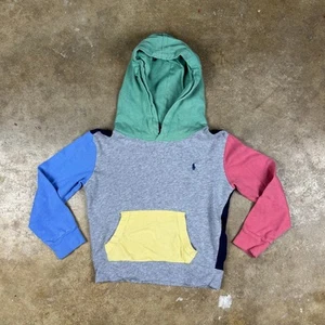 Polo Ralph Lauren Colorblock Hoodie Kids’ Size 5 Multicolor - Picture 1 of 7