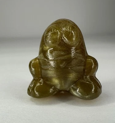 Crazy Bones Eggy Brown / Gold  1996 Gogos - Image 1 of 4