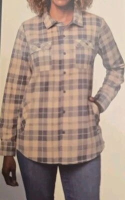 * Новый с Ярлыками * O'neill женщин Polar флисовая рубашка Топ (розовый клетку, XL) - Изображение 1 из 2