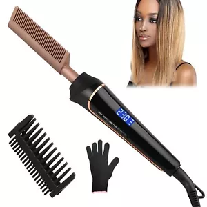 Hot Comb for Wigs, Afro Hair,230℃ Electric Heat Pressing Comb,Hot Comb - Picture 1 of 5
