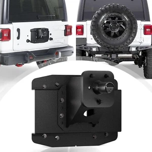 Porta neumáticos de repuesto ajustable compatible con Jeep Wrangler JL JLU 2018-2025 - Imagen 1 de 5