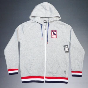 NBA ALL AMERICAN RED WHITE+BLUE ZIP UP BASKETBALL HOODIE ADULT SZ LARGE NWT - Imagen 1 de 5
