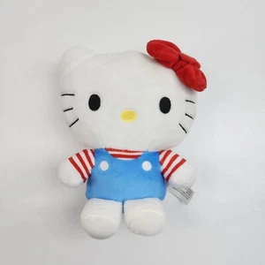 Hello kitty by Sanrio Mattel 2021 Striped Blue Jumper Plush Stuffed Toy 9" - Picture 1 of 7