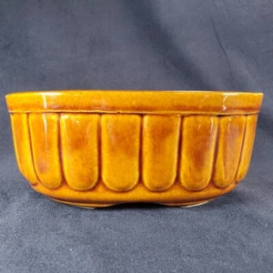 Vintage Cookson USA Pottery Brown Planter Flower Pot 804 USA 7.5"Lx4.5"W - Picture 1 of 6