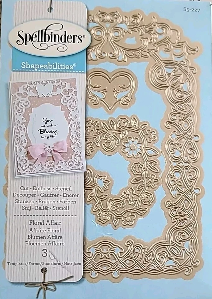 Spellbinders Shapeabilities Templates Cut Emboss Stencil Letterpress Dies U PICK - Image 1 of 1