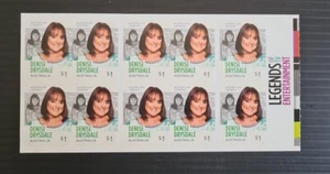 AUSTRALIA - 2018 TELEVISION LEGENDS UNFOLDED BOOKLET OF 10 *FREE POSTAGE* - Picture 1 of 2