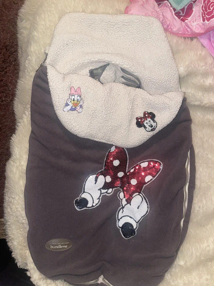 JJ Cole Bundleme - GrayOriginal Toddler Minnie Mouse:daisyCustom Patch Sequins ! - Image 1 of 4