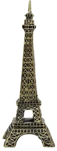 27cm Tall Eiffel Tower Monument Resin Ornate Gold Ornament Mantelpiece Display - Picture 1 of 2