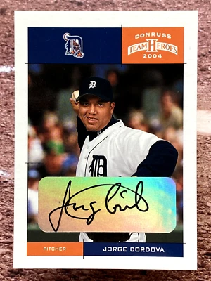2004 Donruss Team Heroes Autograph Jorge Cordova #146 - Image 1 of 2