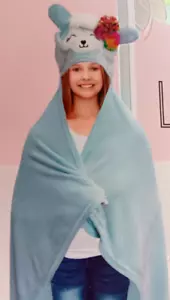 Lulu & Coco Kids Hooded Llama Throw Blanket 40 X 50 - Picture 1 of 4