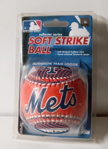 New FRANKLIN Collector Series Soft Strike Ball NY METS Baseball MLB Sealed Cover