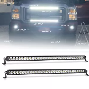 For 2011-2016 Ford F250 F350 Super Duty Front Grill 2PCS 30/32Inch LED Light Bar - Bild 1 von 14