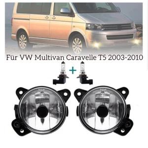L+R Nebelscheinwerfer Mit Glühbirne für VW T5 Transporter Multivan 2003-2010 DHL - Bild 1 von 12