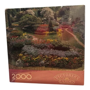 Springbok 2000 Puzzle NEW Victoria's Garden 34x42 Floral Made in USA Sealed - Picture 1 of 4