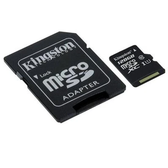 Kingston 128gb Canvas Select Micro SDXC Card With SD Adapter Class 10