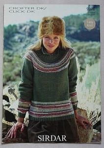 Sirdar Knitting Pattern 9376- Sweater in DK - Picture 1 of 2