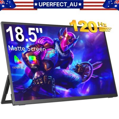 18.5" Portable Monitor 120Hz Screen Type-C 1080P w/Stand For Raspberry PI 5B PS5 - Image 1 of 4