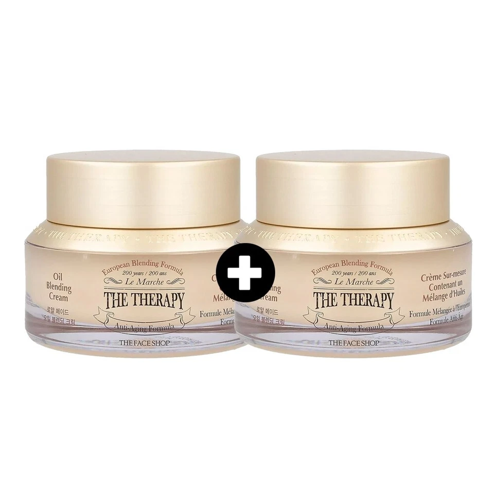 THE FACE SHOP The Therapy Crema Mezcladora de Aceite - 50 ml x 2ea Antiedad e Hidratante Foto 1 de 1
