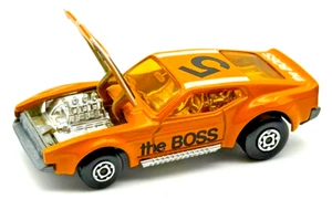 Matchbox Lesney MB44 Superfast Ford Boss Orange Mustang Rare Black Tampo Mint - Bild 1 von 7
