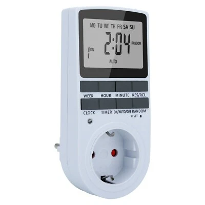 NEU Digitale Zeitschaltuhr Steckdose Timer Zeitschalter Wochenzeitschaltuhr - Bild 1 von 4