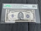 FR. 1654-Wi 1934-D $5 SILVER CERTIFICATE CURRENCY PMG UNCIRCULATED-64EPQ