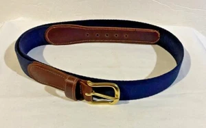 Mens New navy wool surcingle belts made in the USA - Picture 1 of 5