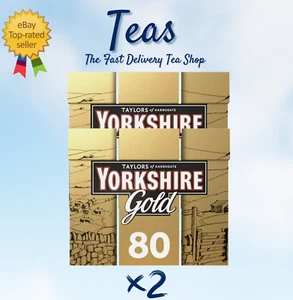 NEW UK Yorkshire Gold Tee - 2 Schachteln 160 x Teebeutel - Taylors of Harrogate - SCHNELLE P&P - Bild 1 von 4