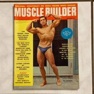 1960 NOVEMBER MUSCLE BUILDER MAGAZINE Larry Scott 1st COVER VINTAGE BODYBUILDING - Picture 1 of 1