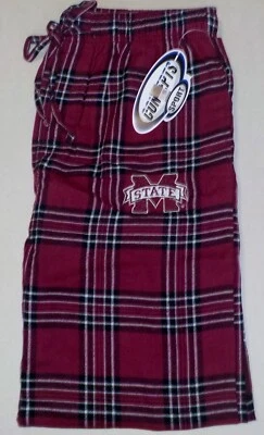 PANTALONES DE PIJAMA MISSISSIPPI STATE PARA HOMBRE BULLDOGS SLEEP LOUNGE M L XL 2X FRANELA NUEVOS CON ETIQUETAS Foto 1 de 2